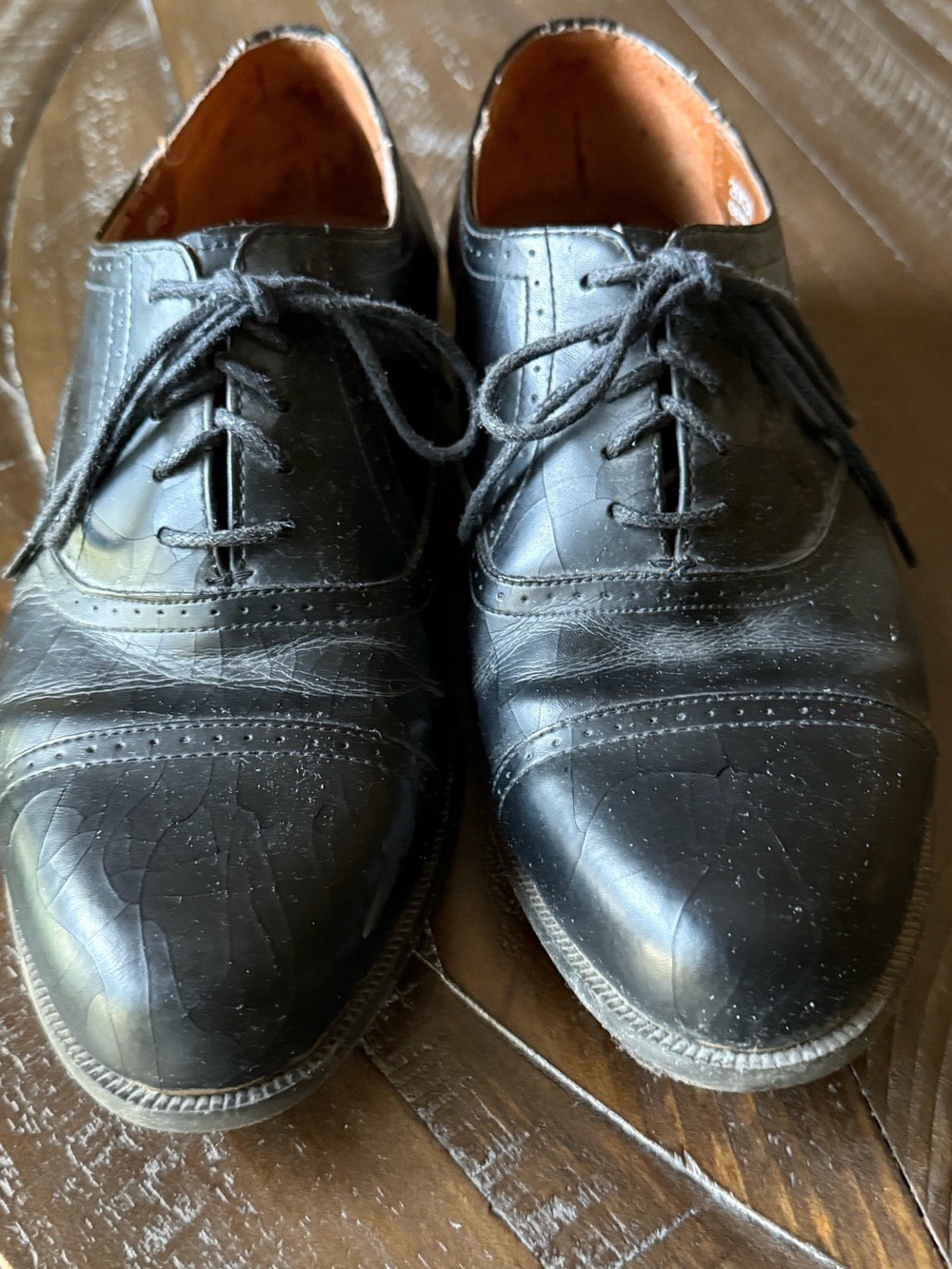 Vintage Bostonian Leather Cap Toe Oxford Lace-Up Dress shoes men’s size 8 M